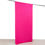 Fuchsia 4-Way Stretch Spandex Photography Backdrop Curtain with Rod Pockets, Drapery Panel