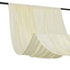 Ivory 4-Way Stretch Spandex Photography Backdrop Curtain with Rod Pockets, Drapery Panel