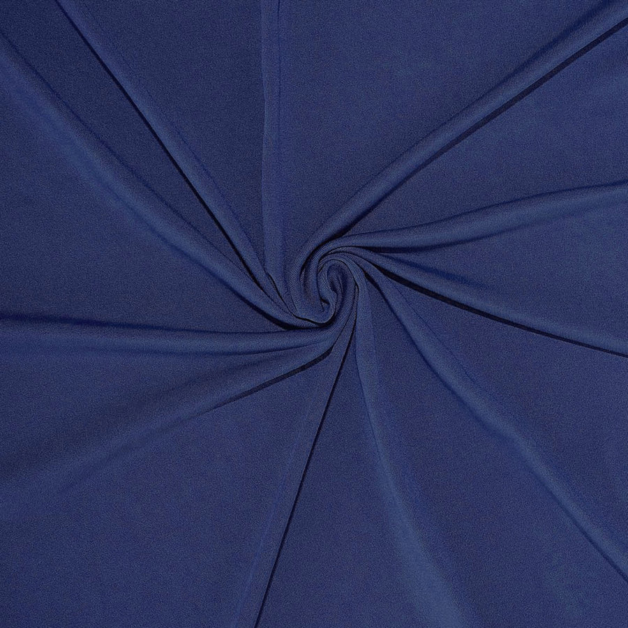 Navy Blue 4-Way Stretch Spandex Photography Backdrop Curtain with Rod Pockets#whtbkgd