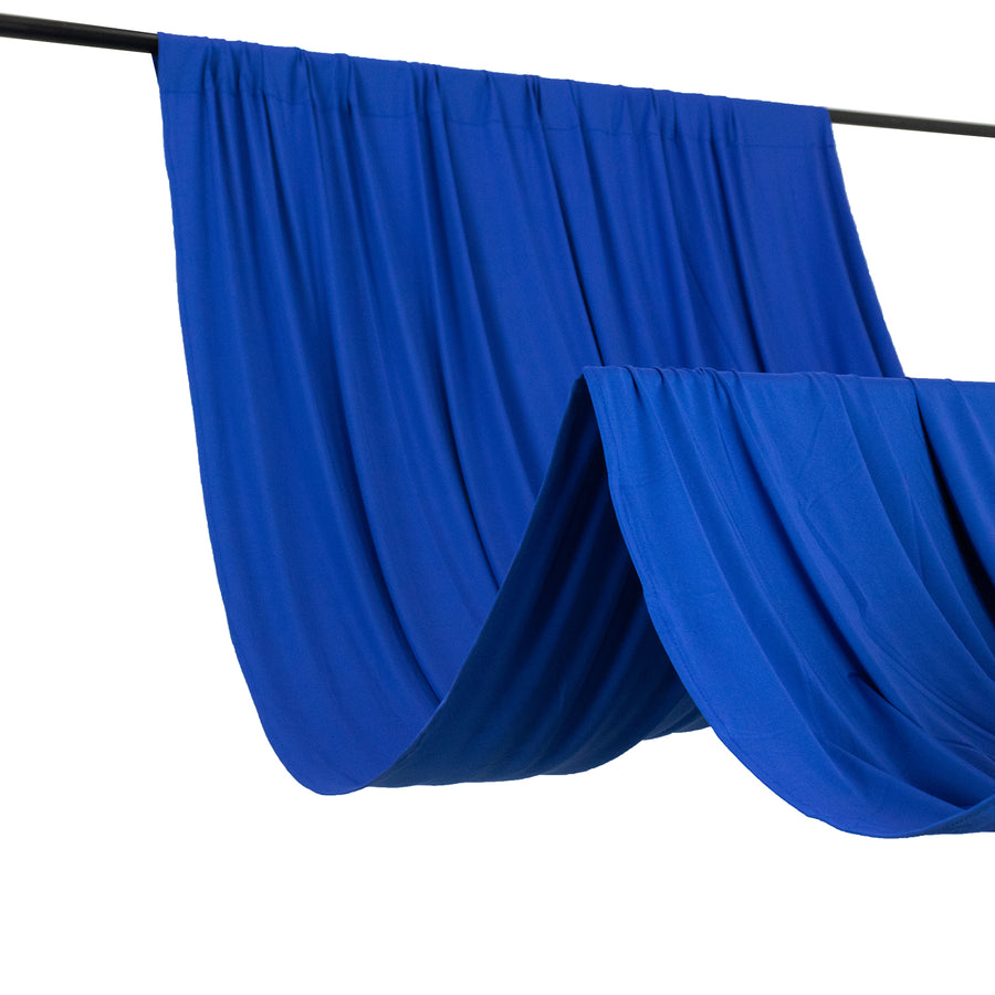 Royal Blue 4-Way Stretch Spandex Photography Backdrop Curtain with Rod Pockets