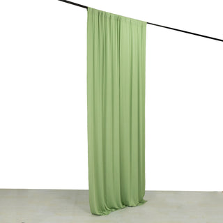 <strong>Soothing Sage Green 4-Way Stretch Spandex Drapery Panel</strong>