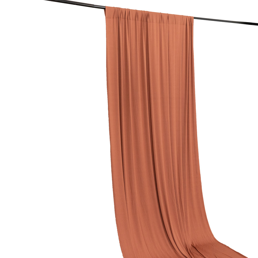 Terracotta (Rust) 4-Way Stretch Spandex Photography Backdrop Curtain