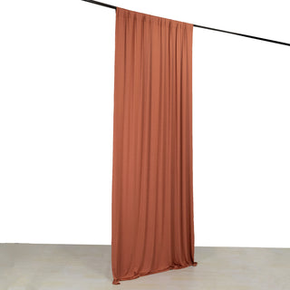 <strong>Earthy Terracotta (Rust) 4-Way Spandex Backdrop Curtain</strong>