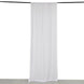 White 4-Way Stretch Spandex Photography Backdrop Curtain with Rod Pockets, Drapery Panel