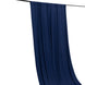 Navy Blue 4-Way Stretch Spandex Backdrop Curtain with Rod Pockets