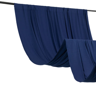 <strong>Versatile Stretchable Navy Blue Backdrop Curtain</strong>