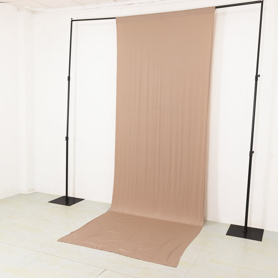 Nude 4-Way Stretch Spandex Backdrop Curtain with Rod Pockets