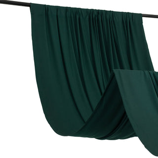 Hunter Green Spandex Rod Pocket Backdrop Curtain