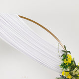 White 4-Way Stretch Spandex Photography Backdrop Curtain with Rod Pockets, Drapery Panel - 5ftx18ft