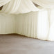 Ivory Spandex Ceiling Drape Panel, 5ft x 32ft — Wrinkle-Free 4-Way Stretch Fabric, Extra-Long