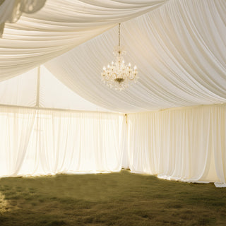Ivory Stretch Spandex Tent Ceiling Drape Ivory Stretch Spandex Tent Ceiling Drape