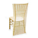 Ivory Organza Chiavari Chair Covers | Chair Slipcovers with Satin Embroidery