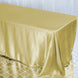 90"x132" Champagne Satin Seamless Rectangular Tablecloth
