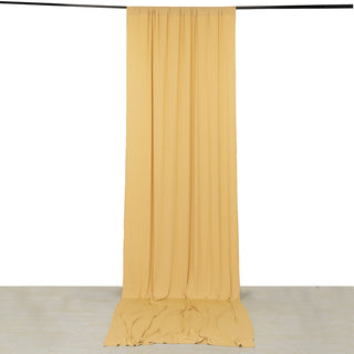 <strong>Versatile Stretchable Champagne Backdrop Curtain</strong>