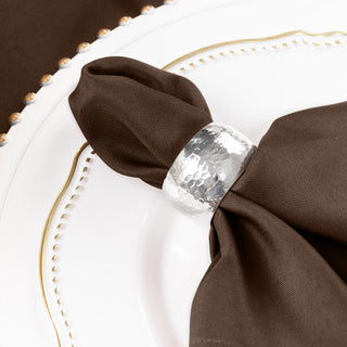 Durable and Stylish Chocolate Brown Dinner Napkins