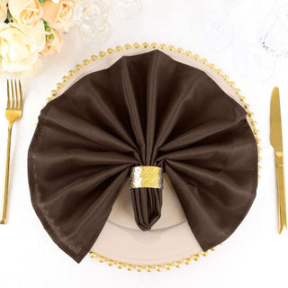 Elegant and Versatile Chocolate Seamless Cloth Dinner Napkins Elegant and Versatile Chocolate Seamless Cloth Dinner Napkins
