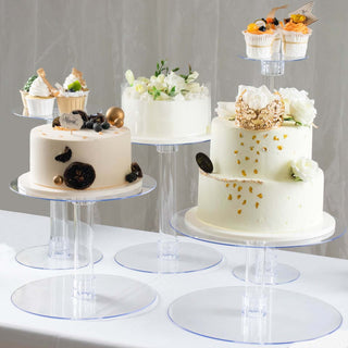 Elegant and Versatile 5-Tier Clear Acrylic Cake Stand Set Elegant and Versatile 5-Tier Clear Acrylic Cake Stand Set