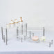 Set of 4 | Clear Premium Acrylic Risers Dessert Display, Cupcake Holder Dessert Stand#whtbkgd