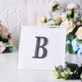 Black Rhinestone Alphabet Letter Stickers for DIY Crafts Black Rhinestone Alphabet Letter Stickers for DIY Crafts