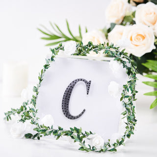 Transform Your Event Décor with 4" Black Decorative Rhinestone Alphabet Letter Stickers Transform Your Event Décor with 4" Black Decorative Rhinestone Alphabet Letter Stickers