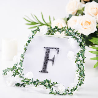Event Decor Made Easy with Black Decorative Rhinestone Alphabet Letter Stickers Event Decor Made Easy with Black Decorative Rhinestone Alphabet Letter Stickers