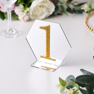 Elevate Your Event Decor with Gold Decorative Rhinestone Number Stickers Elevate Your Event Decor with Gold Decorative Rhinestone Number Stickers