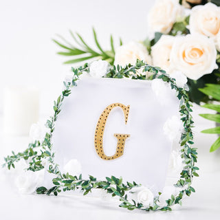 Add a Touch of Elegance with 4" Gold Decorative Rhinestone Alphabet Letter Stickers Add a Touch of Elegance with 4" Gold Decorative Rhinestone Alphabet Letter Stickers
