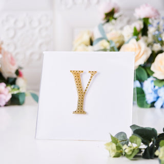 The Perfect Addition to Your Event Decor - Gold Rhinestone Letter Stickers The Perfect Addition to Your Event Decor - Gold Rhinestone Letter Stickers