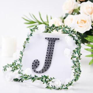Add a Touch of Elegance with 6" Black Decorative Rhinestone Alphabet Letter Stickers Add a Touch of Elegance with 6" Black Decorative Rhinestone Alphabet Letter Stickers
