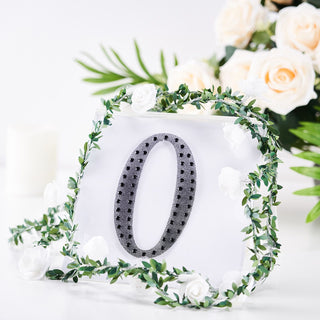 6" Black Decorative Rhinestone Alphabet Letter Stickers for DIY Crafts 6" Black Decorative Rhinestone Alphabet Letter Stickers for DIY Crafts