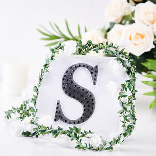 6" Black Decorative Rhinestone Alphabet Letter Stickers for DIY Crafts - Add a Touch of Elegance to Your Events 6" Black Decorative Rhinestone Alphabet Letter Stickers for DIY Crafts - Add a Touch of Elegance to Your Events