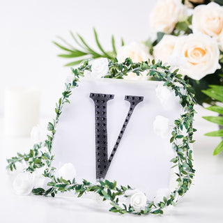 Add Sparkle to Your Crafts with 6" Black Decorative Rhinestone Alphabet Letter Stickers Add Sparkle to Your Crafts with 6" Black Decorative Rhinestone Alphabet Letter Stickers