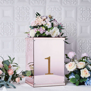 6" Gold Decorative Rhinestone Number Stickers for Sparkling DIY Crafts 6" Gold Decorative Rhinestone Number Stickers for Sparkling DIY Crafts