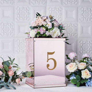 Sparkle up Your Crafts with 6" Gold Decorative Rhinestone Number Stickers Sparkle up Your Crafts with 6" Gold Decorative Rhinestone Number Stickers