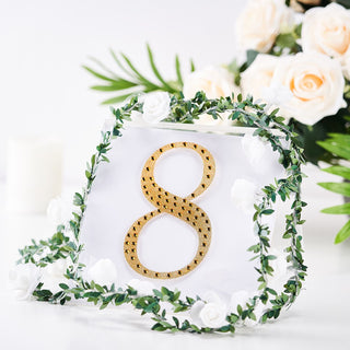 Elevate Your Party Décor with 6" Gold Decorative Rhinestone Number Stickers Elevate Your Party Décor with 6" Gold Decorative Rhinestone Number Stickers