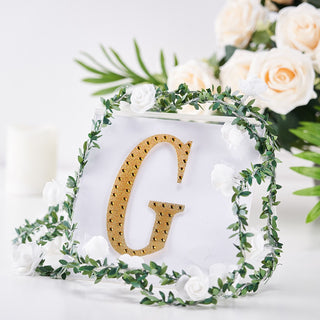 Add a Touch of Glamour with Gold Decorative Rhinestone Alphabet Letter Stickers Add a Touch of Glamour with Gold Decorative Rhinestone Alphabet Letter Stickers