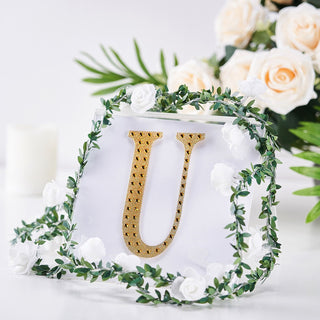 Create Memorable Event Decor with Gold Rhinestone Alphabet Letter Stickers Create Memorable Event Decor with Gold Rhinestone Alphabet Letter Stickers
