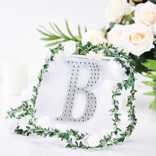 Add a Touch of Elegance with 6" Silver Decorative Rhinestone Alphabet Letter Stickers Add a Touch of Elegance with 6" Silver Decorative Rhinestone Alphabet Letter Stickers