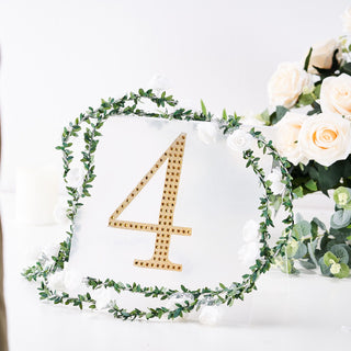 Create a Magical Atmosphere with Gold Decorative Rhinestone Number Stickers Create a Magical Atmosphere with Gold Decorative Rhinestone Number Stickers