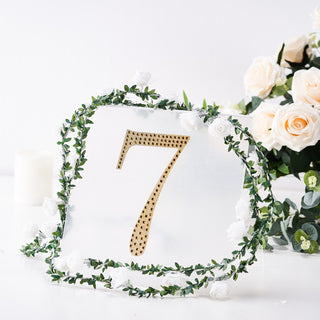 Versatile and Stylish Gold Decorative Rhinestone Number Stickers Versatile and Stylish Gold Decorative Rhinestone Number Stickers