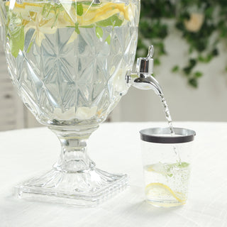 <span>Serve in Style with Glass Drink Dispenser</span> <span>Serve in Style with Glass Drink Dispenser</span>