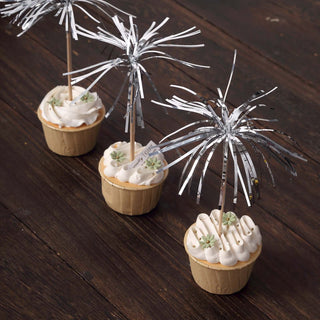 Add Sparkle to Your Celebrations with Silver Firework Frills Cake Toppers Add Sparkle to Your Celebrations with Silver Firework Frills Cake Toppers