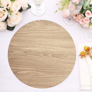 Elegant and Natural Walnut Wood Design Disposable Placemats Elegant and Natural Walnut Wood Design Disposable Placemats