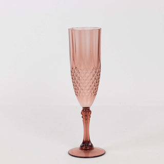 Elevate Every Toast with Dusty Rose Crystal Cut Champagne Glasses Elevate Every Toast with Dusty Rose Crystal Cut Champagne Glasses