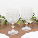 12 Pack Vintage Plastic Wine Goblets – 15oz Reusable Shatterproof Clear Embossed