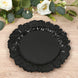 20-Pack 10" Plastic Dinner Plates – Black Reef Design Party Plates – Elegant Disposable Tableware
