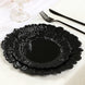 20-Pack 7inch Plastic Dessert Plates – Black Reef Design Appetizer Salad Party Plates