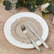 20-Pack 7" Plastic Dessert Plates – Taupe Reef Design Appetizer Salad Party Plates