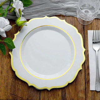 Elegant White Plastic Dinner Plates for Stylish Events Elegant White Plastic Dinner Plates for Stylish Events