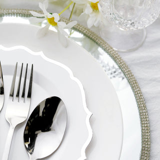 Convenient and Versatile White Plastic Dessert Plates